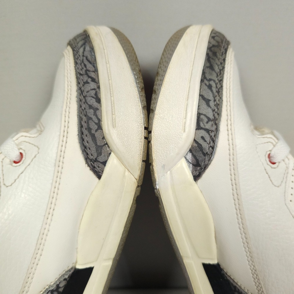 Nike Air Jordan 3 Retro Youth GS Size 1.5Y White Cement Reimagined - Picture 6 of 16